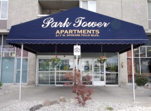 Park Tower Apartments entrance