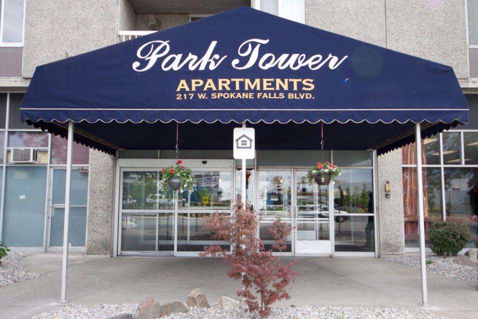 Park Tower Apartments entrance