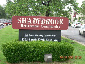 Shadybrook Apartments OK Sinage