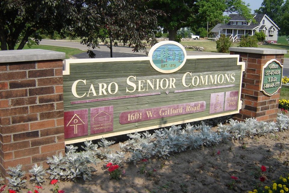 Caro Senior Commons sign