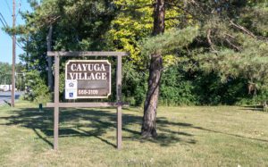 Cayuga Village sign