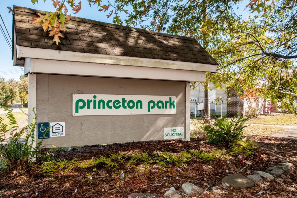 Princeton Park sign