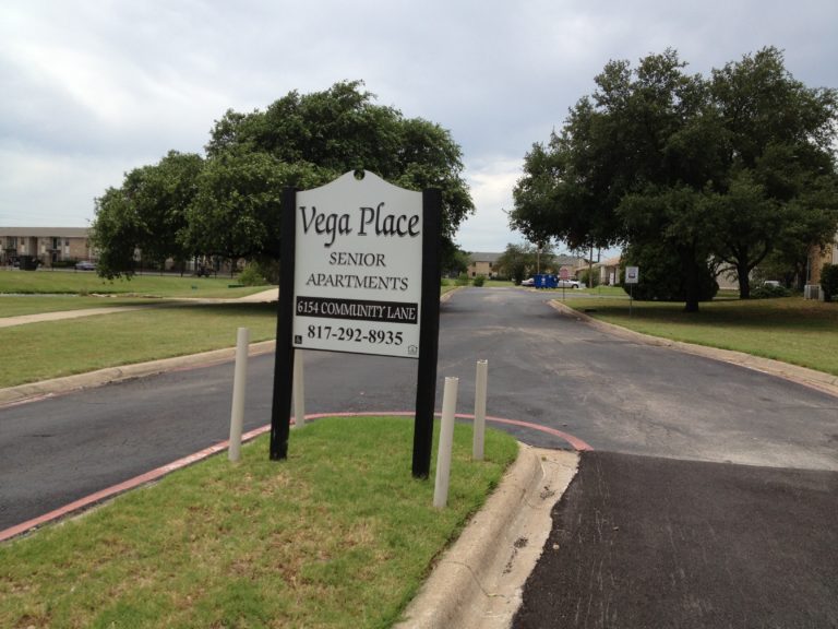 Vega Place Senior Housing sign