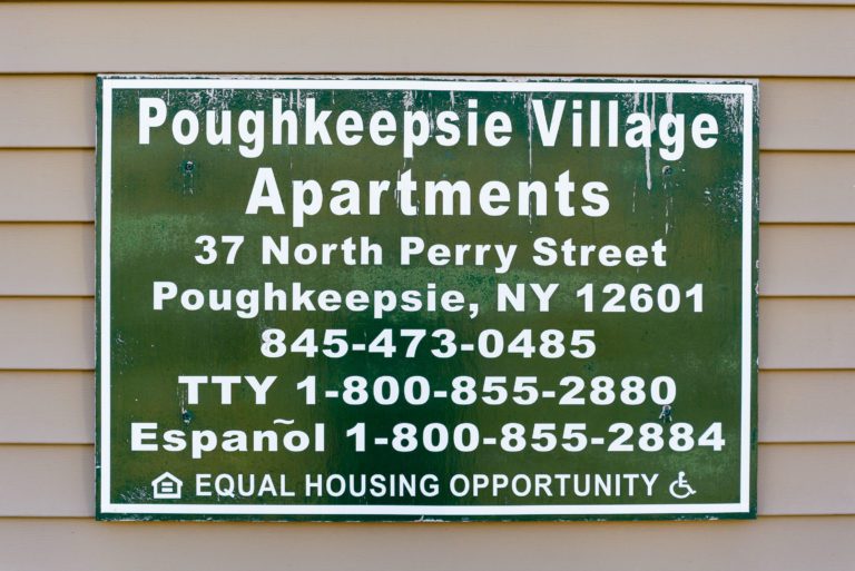 Poughkeepsie Village Apartments sign