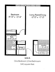 Edendale Residence Floor Plan Unit A