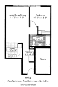 Edendale Residence Floor Plan Unit B N