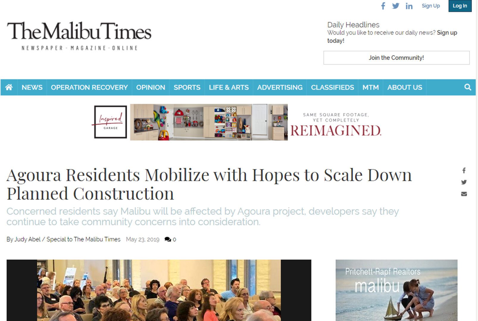 Agoura Residents Mobilize with Hopes to Scale Down Planned Construction