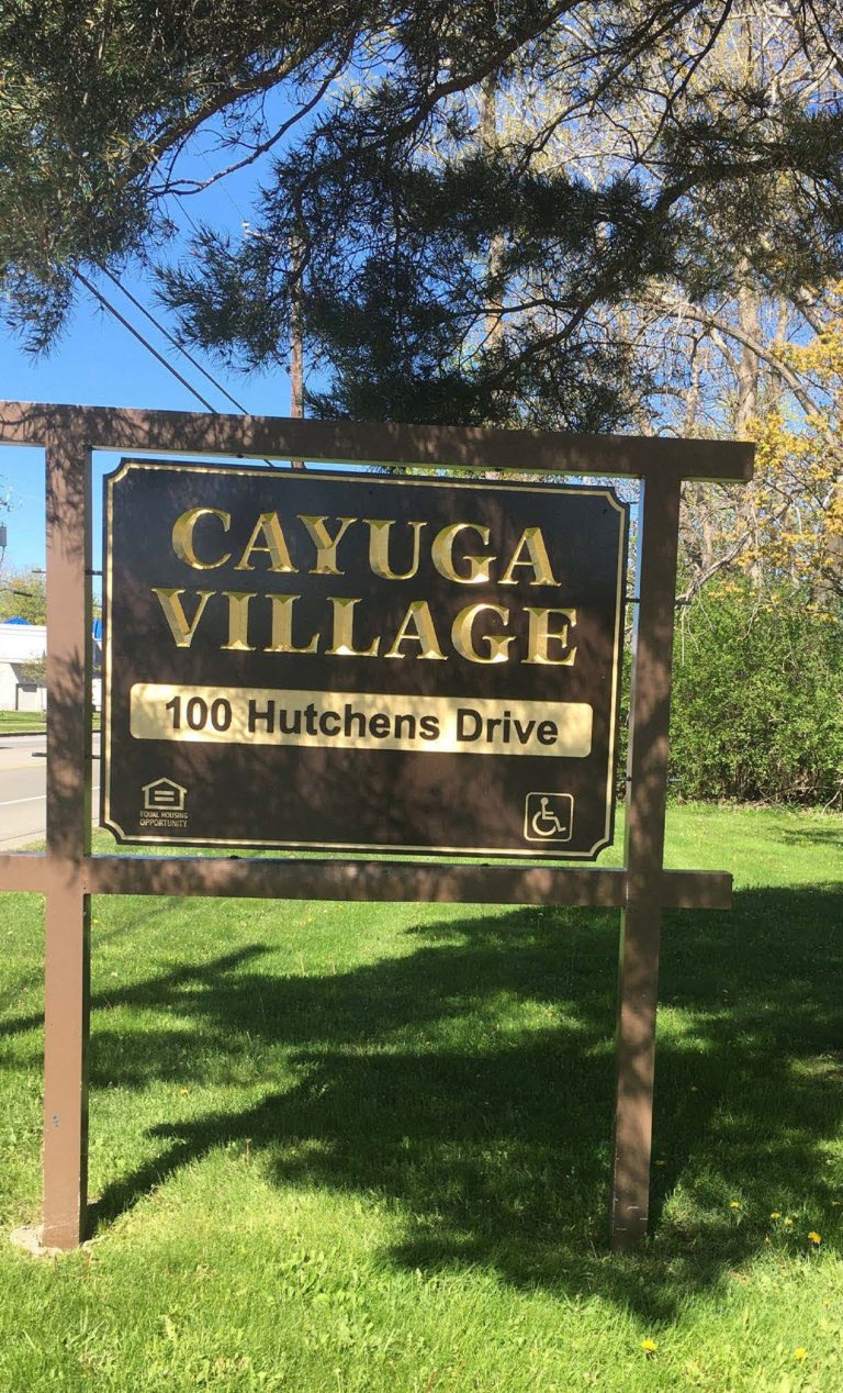 Cayuga Village Property Sign