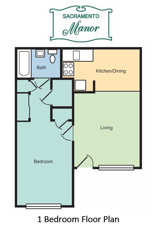 1 Bedroom Floor Plan