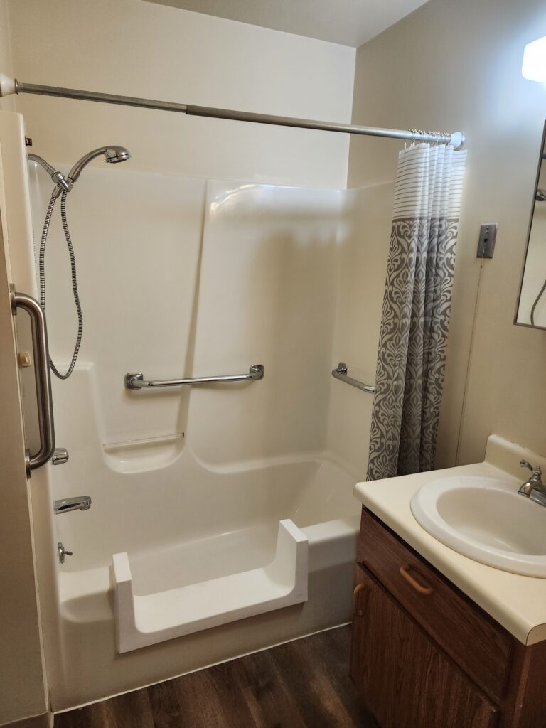 Prophet Manor Senior Apartments Shower/sink